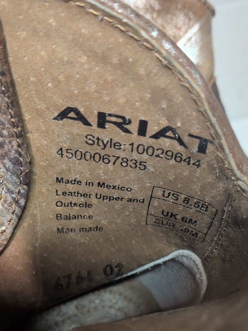 Ariat Women's Brushed Silver Circuit Cruz Boots 10029644, Size 8.5 - Picture 11 of 14